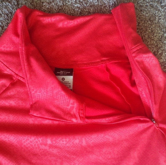 Nike Pro Dri-fit Running Angle Zip Long Sleeve Pullover - Picture 6 of 12